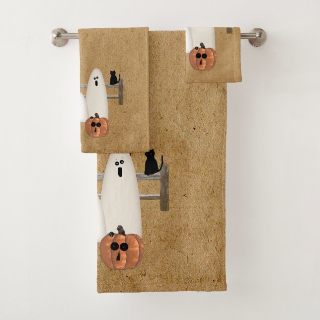 Ensemble de serviettes de bains Country Ghosts (En situation)