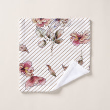 Ensemble de serviettes de bains Floral Watercolor