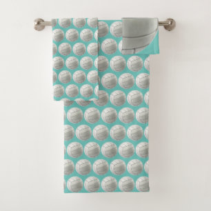 Ensemble de serviettes de conception volleyball