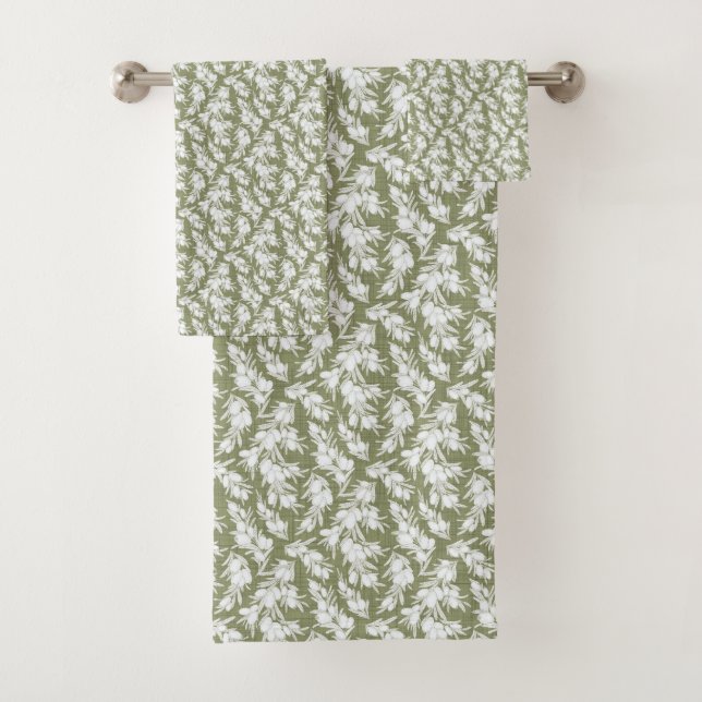 Ensemble de serviettes de jardin en baies monochro (En situation)
