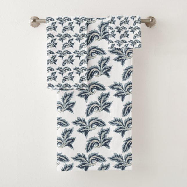 Ensemble de serviettes de la marque Blue Leaf Desi (En situation)