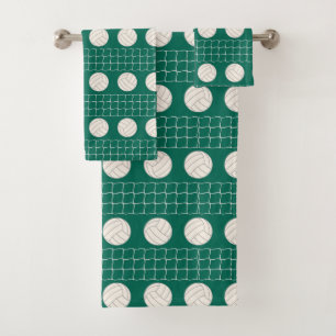 Ensemble de serviettes de motif de sport de volley
