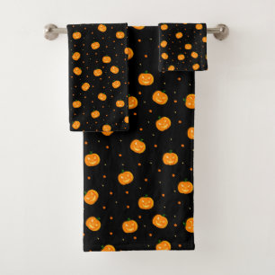 Ensemble de serviettes de pluie citrouille