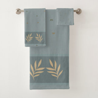 Ensemble de serviettes de salle de bain à bordure