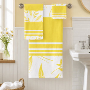 Ensemble de serviettes de salle de bain botaniques