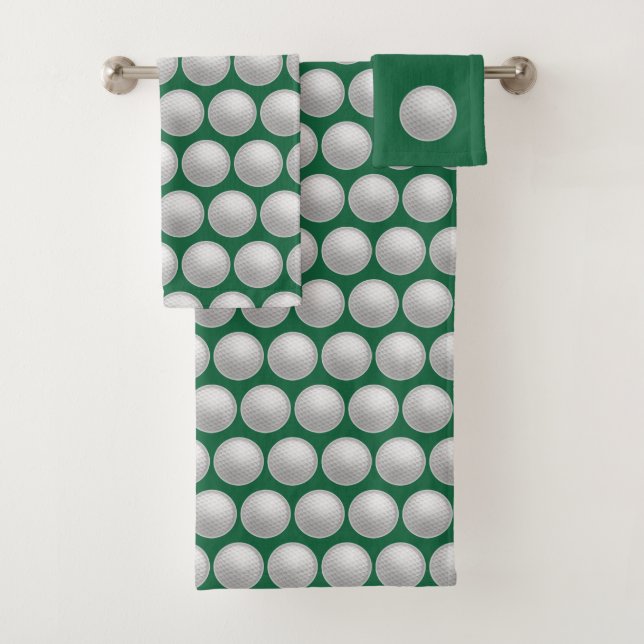 Ensemble de serviettes de salle de bain de golf ca (En situation)