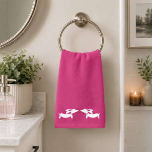 Ensemble de serviettes de salle de bain teckel 3