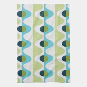 Ensemble de serviettes de thé rétro de style les a