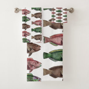 Ensemble de serviettes de toilette de truite arc-e