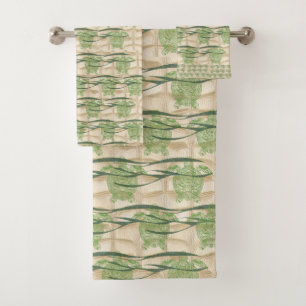 Ensemble de serviettes de tortue de mer