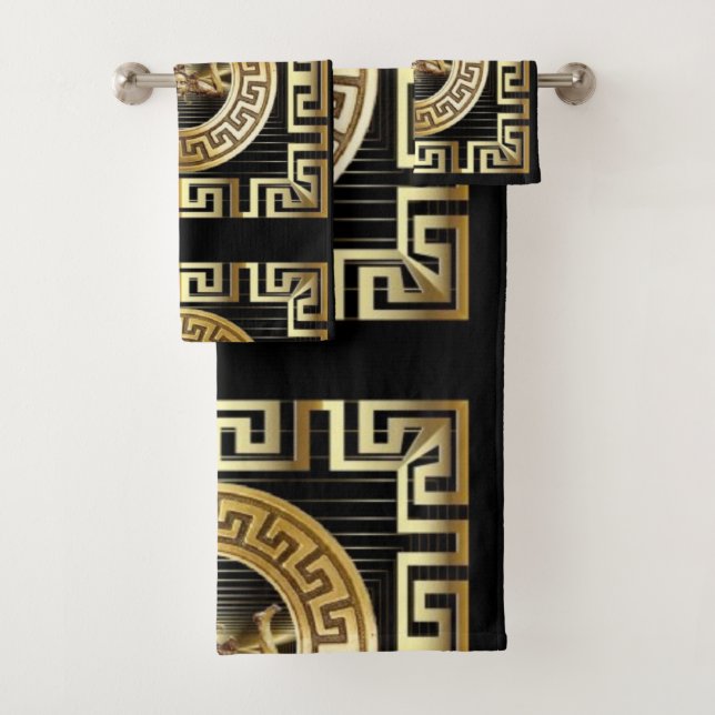 Ensemble de serviettes d'hôtes Trinacria (En situation)