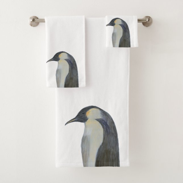 Ensemble de serviettes Empereur Penguin (En situation)