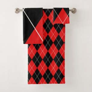Ensemble de serviettes - Jacquard Arlequin