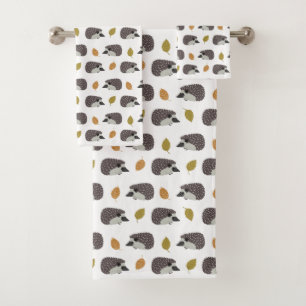 Ensemble de serviettes Motif de hérisson