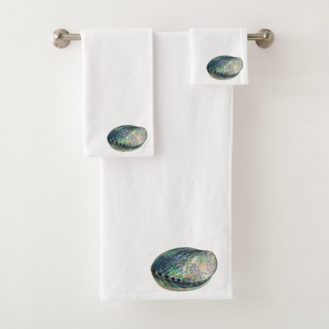 Ensemble de serviettes Paua Shell (En situation)