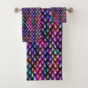 Ensemble de serviettes Rainbow Dragon Scales