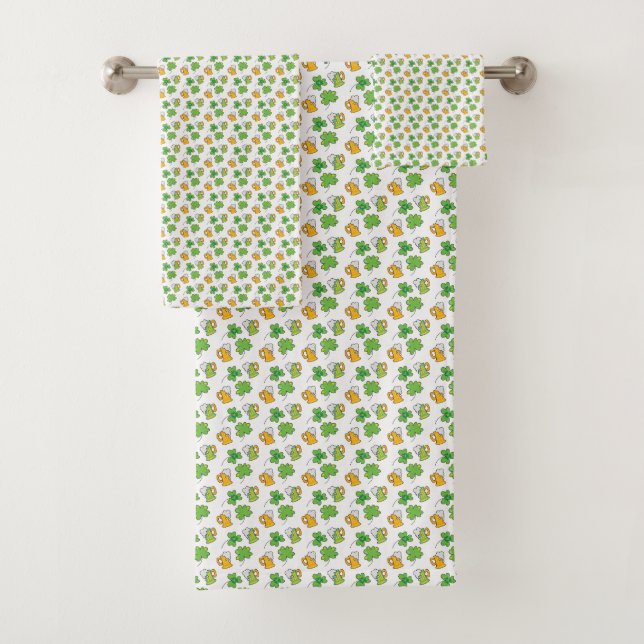 Ensemble de serviettes St. Patrick's Day (En situation)