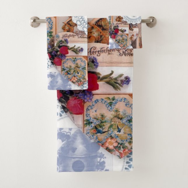 Ensemble de serviettes victoriennes (En situation)