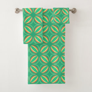 Ensemble de serviettes vintage couleur plage