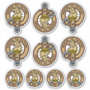 Ensemble de stickers Clan Currie Lion Crest