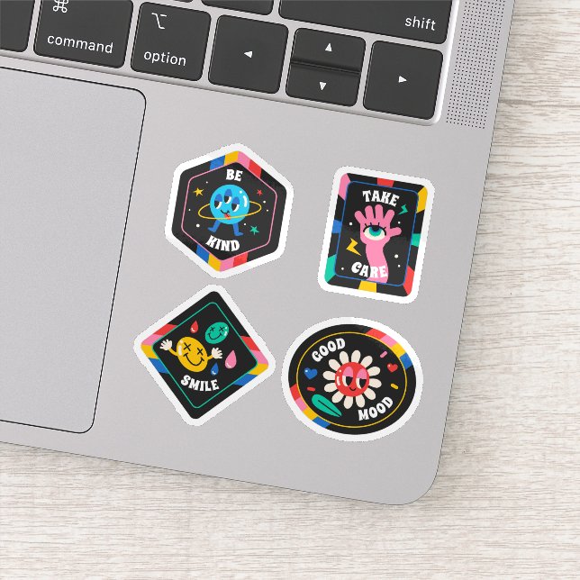 Ensemble de stickers de bande dessinée rétro class (Détail)