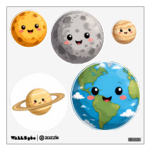 Ensemble de stickers muraux pour enfants représent