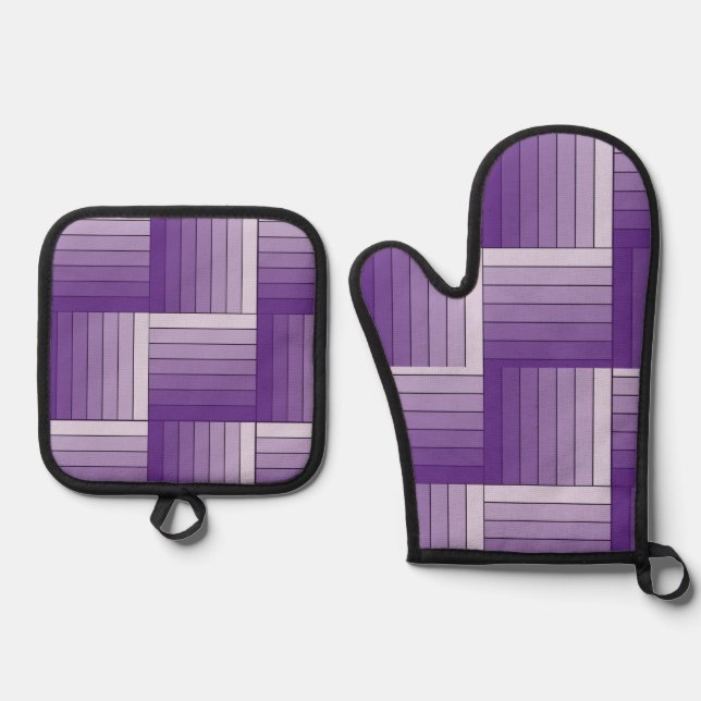 Ensemble de supports - Tissu de ruban violet ombra (Recto)