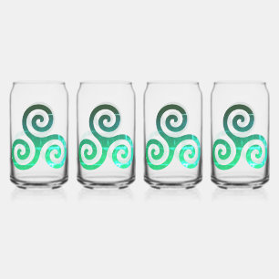 Ensemble de symboles celtiques anciens Emerald Tri