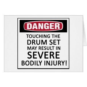 Ensemble de tambour de danger