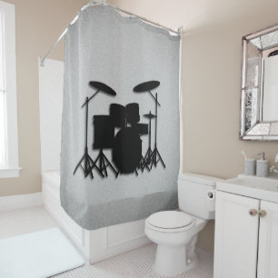 Ensemble de tambours Musique Design rideau de douc