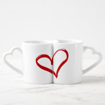 Ensemble de tasses d'amour