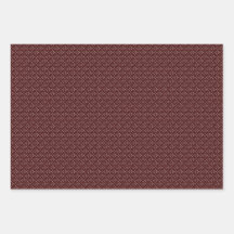 Ensemble de trois feuilles d'enveloppement Maroon 