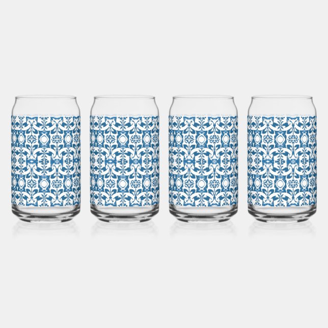 Ensemble de verre à 4 pièces | Bohemian Blues (Recto)