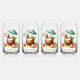 Ensemble de verre à boire - Noël tropical
