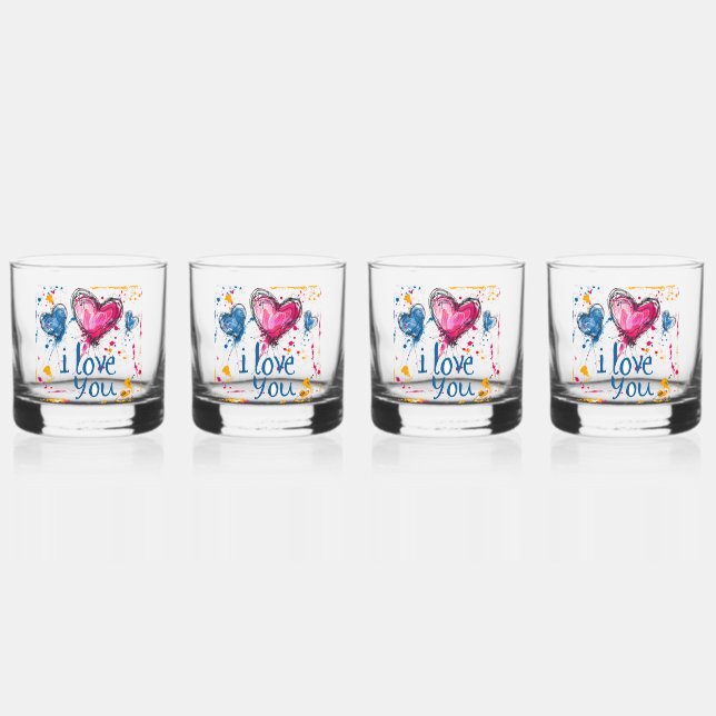 Ensemble de verre Whiskey gravé sur mesure (Recto)