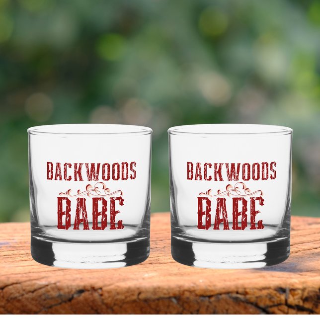 Ensemble de verres à whisky Backwoods Babe (Créateur téléchargé)