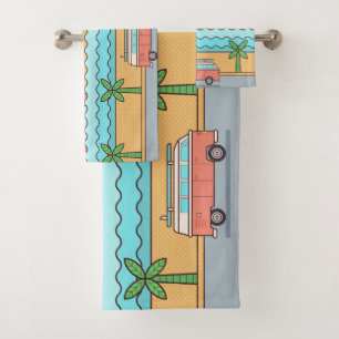 Ensemble fait sur commande de serviette de surfer
