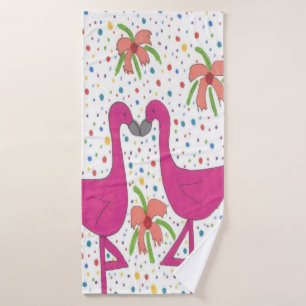 Ensemble floral de serviette de Bath de fiesta de