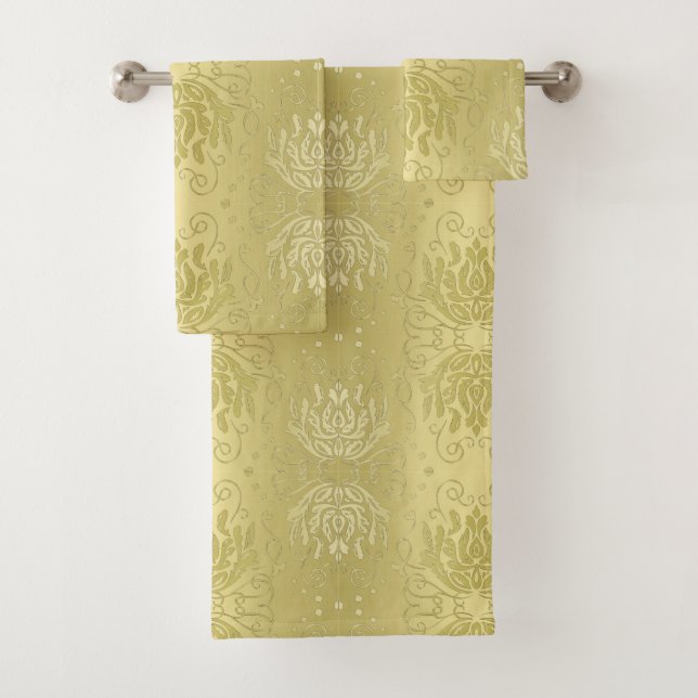 Ensemble floral de serviette d'impression de (En situation)