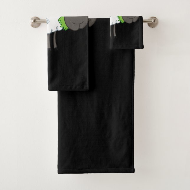 Ensemble laineux de serviette de moutons (En situation)