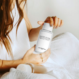 Ensemble minimaliste de Étiquettes de bain trempé