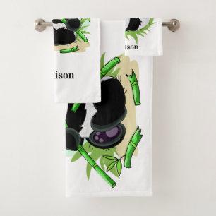 Ensemble nommé fait sur commande de serviette de