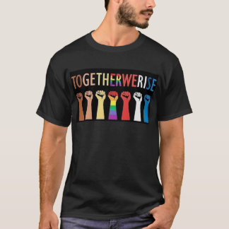 ENSEMBLE, NOUS MONTONS LE T-SHIRT NOIR DES HOMMES