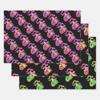 Ensemble papier cadeau Dragon