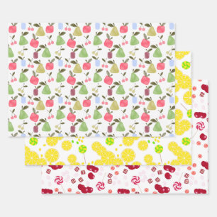 Ensemble, papier de fruits, papier de fruits