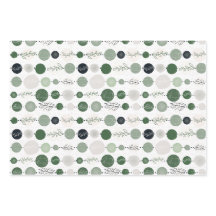 ensemble papier d'emballage de 3 feuilles motif ab