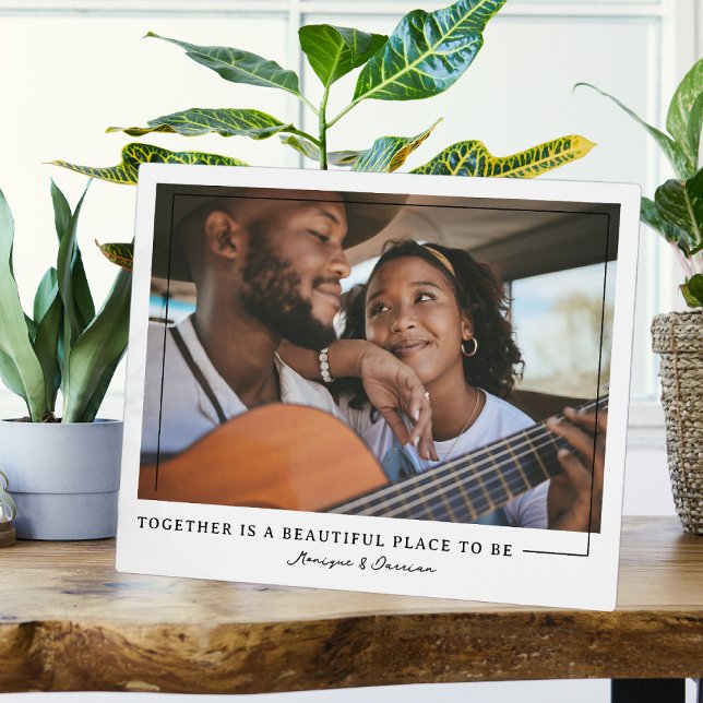 Ensemble | Plaque photo personnalisée pour couples (Créateur téléchargé)