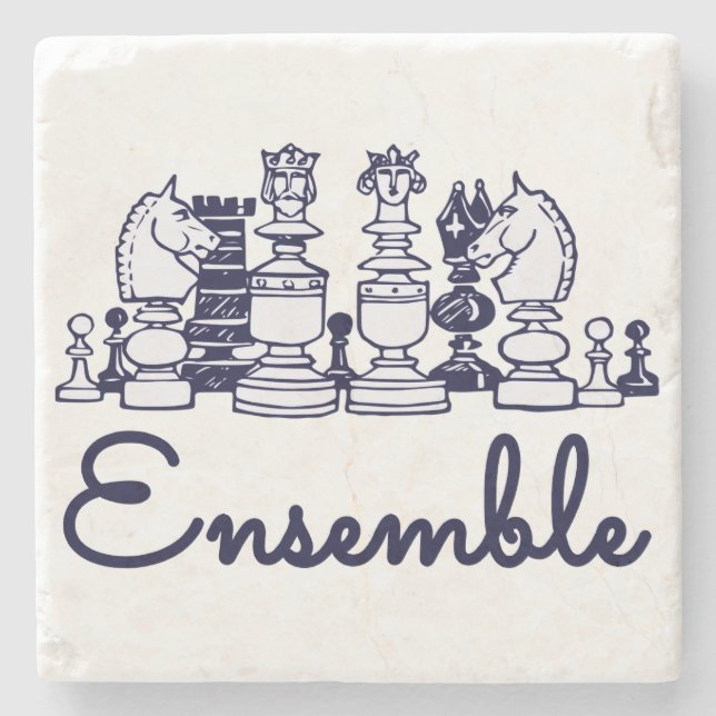 Ensemble Stone Coaster Steinuntersetzer (Vorderseite)