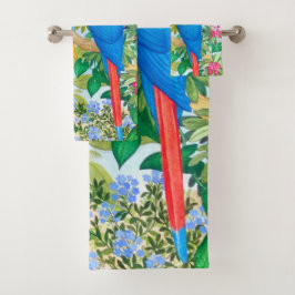 Ensemble tropical de serviette de Bath de