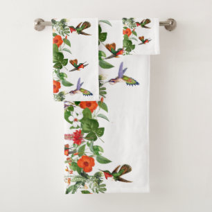 Ensemble tropical de serviette de Bath de fleurs